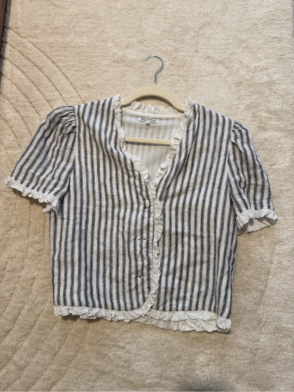 Reformation Bess Linen Top